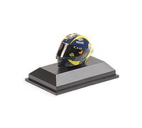 Minichamps- Casco en miniatura de colección, Color azul y amarillo (399180046)