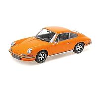 Minichamps Porsch. 911 S ORANGE 1972 1/18 de metal Modelo de colección