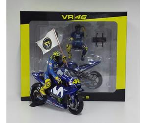 MINICHAMPS ROJO 1/12 MODELO MOTO YAMAHA GP CATALUÑA 2018 CON PILOTO DIECAST