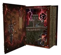 MiniCity Book Nook Kit - Bricolaje en miniatura de madera con luces LED 3D casa de muñecas sujetalibros para estantería, decoración, regalos creativos (The Sword of Fire)