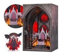 MiniCity Book Nook Kit - Kit de construcción de casas en miniatura para adultos, rompecabezas de madera 3D a escala Tiny House para mujeres amantes de los rompecabezas (Tronos de sangre)