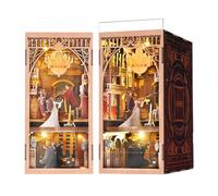 MiniCity Book Nook Kit Sujetalibros DIY Casa en miniatura 3D Puzzle Madera Book Nook para Adultos Maqueta de Navidad Cumpleaños Regalos (Phantom of The Opera)
