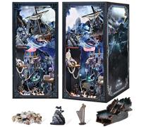 MiniCity Esquina de Libros DIY con luz LED de Sirena canción