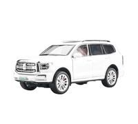 Minicoche Todoterreno De Aleación Escala 1:24 para Tanque 500 Hi4-T Modelo De Moto De Cross Simulación con Sonido Y Luz Colección Decorativa(White)