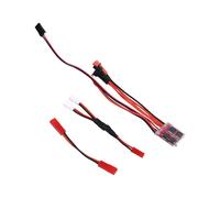 Minicontrolador de Velocidad Eléctrico con Escobillas de 30 A y 4-8 V, Controlador de Velocidad de Motor Electrónico con Escobillas ESC y Cable JST