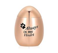 Minicremation Mini urnas para cenizas humanas, 1.18 x 1.57 pulgadas, pequeñas urnas de recuerdo para cenizas, urnas de cremación para humanos/mascotas con "Always in My Heart", urnas decorativas para