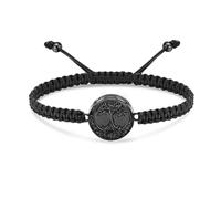 Minicremation Pulsera de urna de árbol de la vida para cenizas, pulsera de cuerda trenzada ajustable para cenizas, recuerdo conmemorativo para mujeres y hombres, 17-27cm, Acero inoxidable, No es una