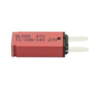 Minidisyuntor ajustable manual 5A-30A 12V/24V DC con protección contra sobrecorriente para coche para moto, camión, barco, eléctrico, gris, azul, amarillo, blanco, verde, plástico (10 A)