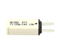 Minidisyuntor ajustable manual 5A-30A 12V/24V DC con protección contra sobrecorriente para coche para moto, camión, barco, eléctrico, gris, azul, amarillo, blanco, verde, plástico (25 A)