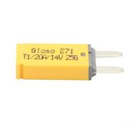 Minidisyuntor ajustable manual 5A-30A 12V/24V DC con protección contra sobrecorriente para coche para moto, camión, barco, eléctrico, gris, azul, amarillo, blanco, verde, plástico (20 A)