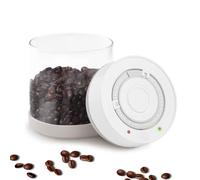 Minidiva Recipiente inteligente de almacenamiento al vacío, detección automática y bomba, visualización de fecha, recipientes herméticos para alimentos, tarros de almacenamiento de café, 600ml