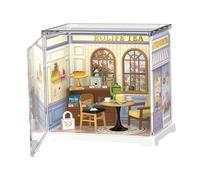 Minie House Kit - Tiny House Model, Creative Home | Kit de artesanía de la casa Hecha a Mano, Juego de Edificios en Miniatura, casa Decorativa pequeña con Muebles, Luces LED y Accesorios para niñ