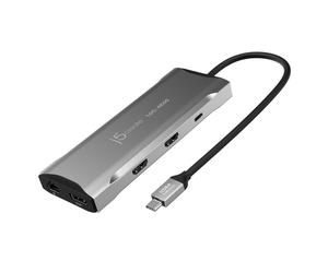 Miniestación de acoplamiento j5create 4K60 Elite USB-C® Triple-Monitor 10Gbps