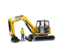 Miniexcavadora CATERPILLAR BRUDER 2466 - Escala 1:16 - 41 cm - Amarillo