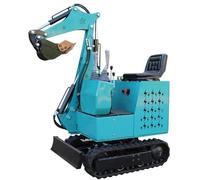 Miniexcavadora hidráulica compacta multifuncional con sistema hidráulico, pequeña excavadora para el hogar, jardín, paisajismo, proyectos de construcción, trabajo agrícola
