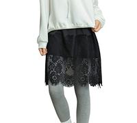 Minifalda a cuadros pequeña para mujer, para otoño e invierno, con base de suéter, falda de artefacto, cubierta de dobladillo, cadera, interior, plegable, versátil, Negro, A