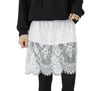 Minifalda a cuadros pequeña para mujer, para otoño e invierno, con base de suéter, falda de artefacto, cubierta de dobladillo, cadera, interior, plegable, versátil, blanco, A