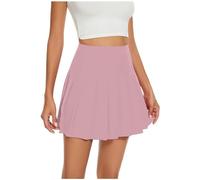 Minifalda Plisada de Cintura Alta para niñas y Mujeres, Falda Acampanada, Lisa, a Cuadros, Patinadora, Tenis, Uniforme Escolar, con Forro 2026