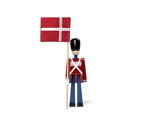 Minifiguras abanderado Kay Bojesen 18,5 cm figuras de madera diseño original, rojo