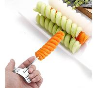 minifinker Cortador de Patatas, Cortador en Espiral de Verduras de acero Inoxidable de Grado alimenticio para Verduras para Restaurante