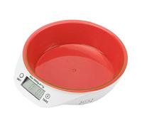 minifinker Cuenco Digital para Báscula de Mascotas, Cuenco para Pesar Alimentos de Cocina, Innovador, Portátil, Desmontable, Práctico para Tienda de Mascotas para Comida para Perros(Rojo)