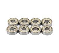 minifinker Rodamientos de Monopatín, Acero Al Carbono 8 Piezas ABEC 11 608ZZ Rodamientos Resistencia a la Corrosión Alta Dureza para Torcer Coches para Tablas de Baile