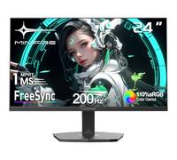 Minifire Monitor Gaming 24 Pulgadas, 200 Hz, 1 ms, FreeSync, Full HD (1920 x 1080), Pantalla Sin Marcos, Ajustable, 300 Nits, sRGB 110%, HDMI 2.0 & DP 1.4 - (MFG24F4H)