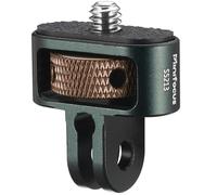 MINIFOCUS Adaptador de cabeza de tornillo de 1/4 pulgadas, soporte de trípode de cámara para adaptador GoPro, adaptador de conversión de aluminio CNC para GoPro Hero, DJI, Insta360, accesorios de