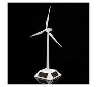 Minigenerador de turbina eólica Pequeña turbina eólica for hogares Modelo de generador de turbina eólica solar y soporte de exposición Molino de viento Kit de ensamblaje educativo Decoración de escrit