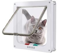 MiniGlypture Puerta para gatos, cierre de 4 vías, puerta para mascotas, puerta para mascotas (femenino, M)