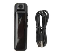 Minigrabadora de vídeo con lente giratoria para llevar a todas partes, cámara corporal HD 1080p con ajuste de 180 grados para una grabación sin