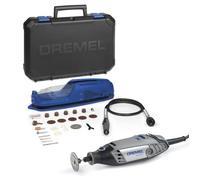 Dremel 3000 - Multiherramienta, 130 W, kit con eje flexible y 25 accesorios, velocidad variable 10.000-33.000 rpm para tallar, fresar, amolar, limpiar, pulir, cortar, lijar y grabar (Versión Español)