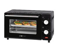 Minihorno MB 3746 | Cámara de cocción de 8 litros | Calor superior e inferior | Regulación continua de la temperatura (100 °C-230 °C) | Incl. parrilla, bandeja de horno y pinzas | Negro