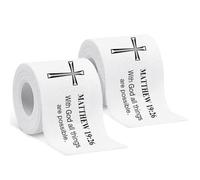 MiniInflat 2 cintas deportivas cristianas de 2 pulgadas x 23 pies, algodón oxidado, cinta deportiva con versículo bíblico religioso, cinta de muñeca para deportes, tenis, gimnasia, atleta, primeros