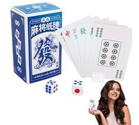 Minijuegos de Solitario | Juego de Mahjong portátil - Tarjetas de Mahjong de Viaje para Amigos, Personas Mayores y Adultos | Juegos de Ocio al Aire Libre, Viajes, Relajarse en el Parque con Amigos.