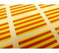 Minilabel Pack of 60 33x20mm Rectangulo, Autoadhesivo Cataluña Catalunya Etiquetas, Catalán Independencia Pegatinas con Banderas