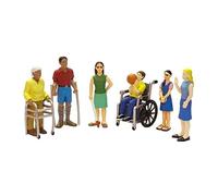 Miniland- Estuche de Figuras Discapacitados, 12.5 cm (154179)