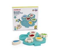 Miniland - Árbol sensorial encajable. Juguete sensorial para bebés de 12 a 24 Meses Fabricado en España con Materiales reciclados y reciclables. Colección Feel to Learn.