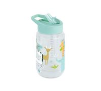 Miniland - Botella Infantil de Tritán 450ml, Botella de Agua para Bebés con Pajita y Asa Ergonómica, Apta para Lavavajillas (Jungle)