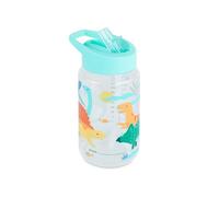 Miniland - Botella Infantil de Tritán 450ml, Botella de Agua para Bebés con Pajita y Asa Ergonómica, Apta para Lavavajillas (Jurassic)