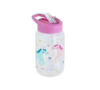 Miniland - Botella Infantil de Tritán 450ml, Botella de Agua para Bebés con Pajita y Asa Ergonómica, Apta para Lavavajillas (Fantasy)