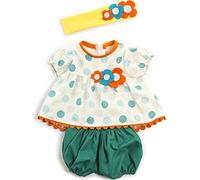 Miniland-Conjunto Calor Blusa Vestido para muñecos de 40cm, sólido, Color Amarillo, 38-40 Cm (31562)