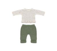 Miniland - Conjunto de Ropa de Punto Reciclado para muñeco de 32 cm Miniland Dolls - Jersey y pantalón