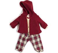 Miniland Conjunto Frio Pantalon Vestido para muñecos de 40cm, Color Rojo 38-40 cm 31557