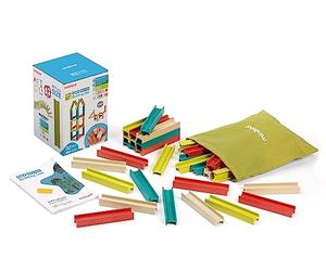 Miniland Construcción con Vigas - Beams Bulding Set | Juego fabricado en España Ideal para niños de 2 a 6 años