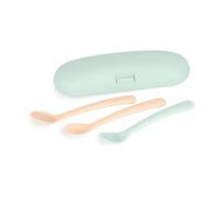 Miniland - Cubiertos Infantiles Picneat Dreamland, Ergonómicos y Anatómicos, Set Evolutivo para Aprender a Comer Solos, Resistentes y Apto para Lavavajillas