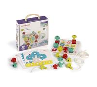 Miniland Eco Activity Pins. Juego de iniciación a Las matemáticas para niños de 3 a 6 años Fabricado en España con Materiales sostenibles.