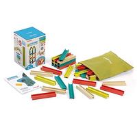 Miniland Eco Beams Bulding Set. Juego de construcción con bigas Fabricado en España con Materiales reciclados y reciclables. Ideal para niños de 2 a 6 años.