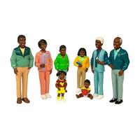 Miniland 27396-Set de 8 figuras Familia africana, 12,5 cm (27396) , color/modelo surtido