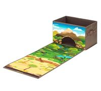 Miniland- Forest & Jungle Box: Baúl de almacenaje Convertible en Bosque y Selva, Multicolor, Small/Medium (97098)